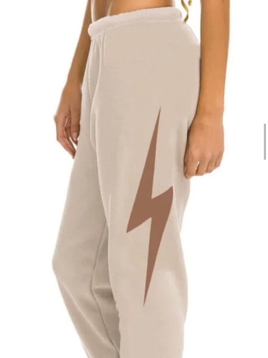 Aviator Nation Pants - Aviator nation bolt sweatpants in sand/mocha 

Size M